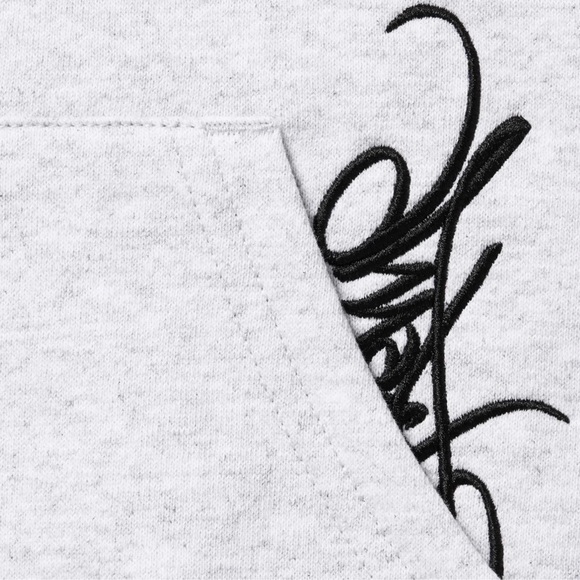 SUPREME ASH GREY TAG HOODED SWEATSHIRT - Picture 3 of 4